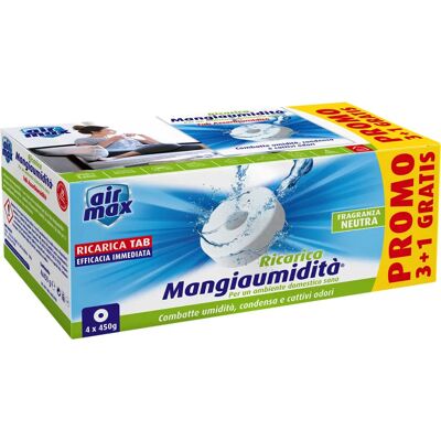Assorbiumidità Airmax - Neutro 4 Pz - Deumidificatore domestico Assorbiumidità Airmax - Neutro 4 Pz - Deumidificatore domestico