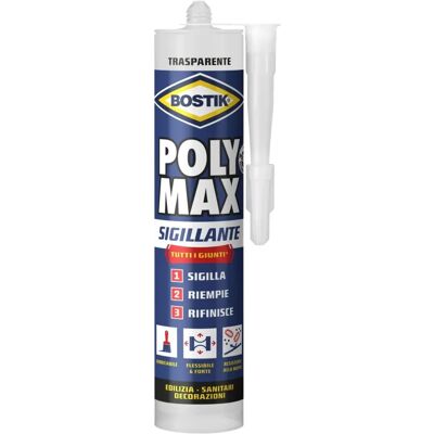 Sigillante Poly Max - Trasparente - Interni Esterni Sigillante Poly Max - Trasparente - Interni Esterni