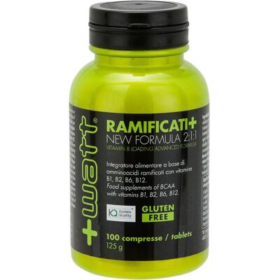 +WATT Ramificati+ Vitamin B Loading Advanced Formula 100 Compresse - Integratore alimentare +WATT Ramificati+ Vitamin B Loading Advanced Formula 100 Compresse - Integratore alimentare