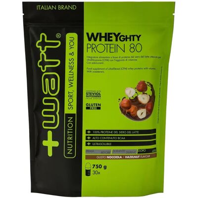 WATT Wheyghty Protein 80 Nocciola - Polvere di Proteine WATT Wheyghty Protein 80 Nocciola - Polvere di Proteine