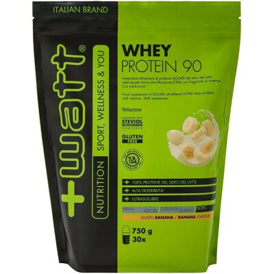 +WATT Whey Protein 90 750g Banana - Polvere proteica +WATT Whey Protein 90 750g Banana - Polvere proteica