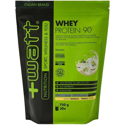Watt Srl Proteine del Siero 90 Vaniglia 750g - Polvere di Proteine Watt Srl Proteine del Siero 90 Vaniglia 750g - Polvere di Proteine