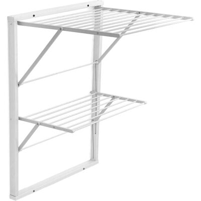 Tendedero de Pared Kevin - 11m, Blanco, Fácil de Fijar Tendedero de Pared Kevin - 11m, Blanco, Fácil de Fijar