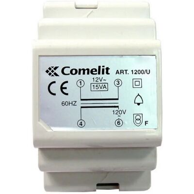 Comelit 230V/12V AC/15 VA Transformator - Für Dauerbetrieb Comelit 230V/12V AC/15 VA Transformator - Für Dauerbetrieb