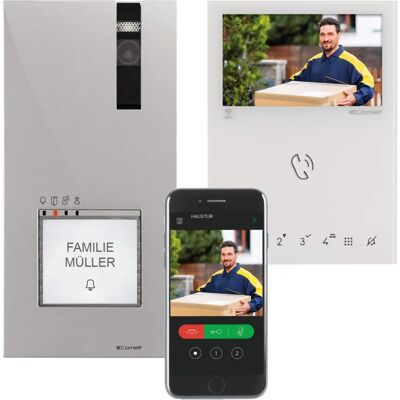 Comelit Quadra WiFi Video-Gegensprechanlage - 1-4 Wohneinheiten Comelit Quadra WiFi Video-Gegensprechanlage - 1-4 Wohneinheiten