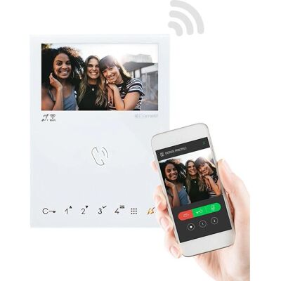 Comelit Weiß Modell 6741W/BM Video WiFi Türsprechanlage Comelit Weiß Modell 6741W/BM Video WiFi Türsprechanlage