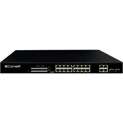 Comelit - 16-Port Gigabit PoE Switch mit 4 Combo & 2 SFP - Netzwerkschalter Comelit - 16-Port Gigabit PoE Switch mit 4 Combo & 2 SFP - Netzwerkschalter
