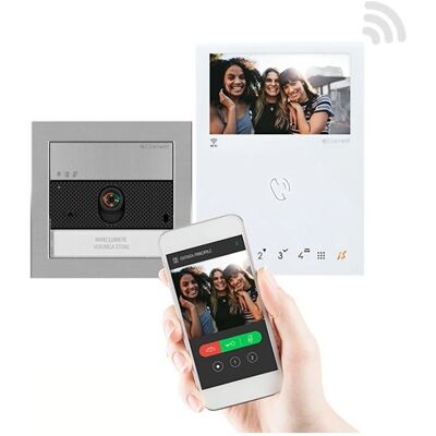 Kit Interphone Wi-Fi Comelit Kvu8190w - Résidentiel/Commercial - Publicité Kit Interphone Wi-Fi Comelit Kvu8190w - Résidentiel/Commercial - Publicité