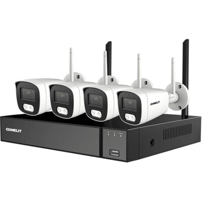 Kit de Vidéosurveillance Wi-Fi Comelit - 4 Caméras & NVR - Publicité Kit de Vidéosurveillance Wi-Fi Comelit - 4 Caméras & NVR - Publicité