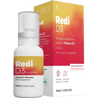 Glauber Pharma Redi D3 15 ml - Integratore per ossa Glauber Pharma Redi D3 15 ml - Integratore per ossa