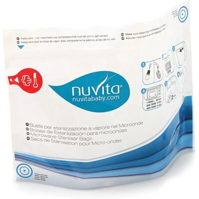 Nuvita Sterilization Bags - Mikrowellensterilisator - 5 Stück Nuvita Sterilization Bags - Mikrowellensterilisator - 5 Stück