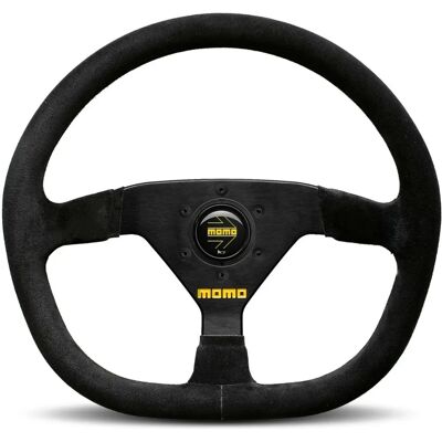 Momo Mod. 88 Flat Suede Track Steering Wheel - Genuine Premium Quality Momo Mod. 88 Flat Suede Track Steering Wheel - Genuine Premium Quality