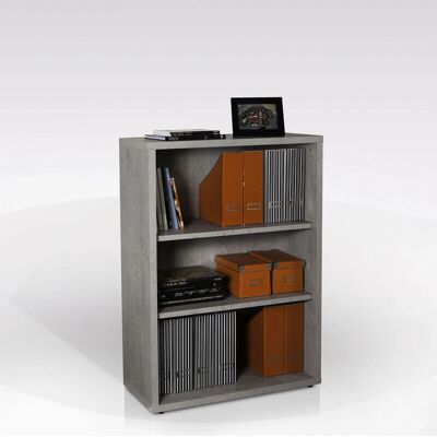 COMPOSAD Libreria Pratico Cemento - Libreria modulare 3 vani COMPOSAD Libreria Pratico Cemento - Libreria modulare 3 vani