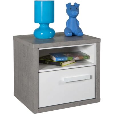 Sconto Nachttisch Mipiace - Weiß, 45x42x40 cm, Modernes Italienisches Design Sconto Nachttisch Mipiace - Weiß, 45x42x40 cm, Modernes Italienisches Design