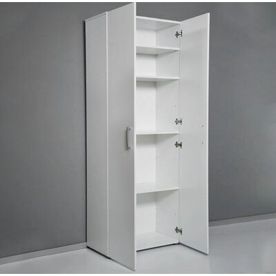 Armadio Multiuso Bianco Kimono con 5 Ripiani - Armadio Armadio Multiuso Bianco Kimono con 5 Ripiani - Armadio