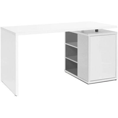 COMPOSAD 140 cm Desk - Bianco Lucido - 1 Tür - Desk COMPOSAD 140 cm Desk - Bianco Lucido - 1 Tür - Desk