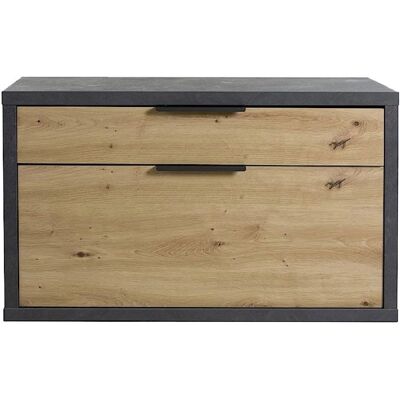 Sconto Shell Banco de color madera - Mueble para entrada Sconto Shell Banco de color madera - Mueble para entrada