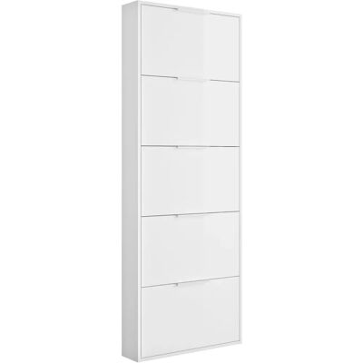 Sageo Weiß Hochglanz Schuhschrank - Schuhaufbewahrung Sageo Weiß Hochglanz Schuhschrank - Schuhaufbewahrung