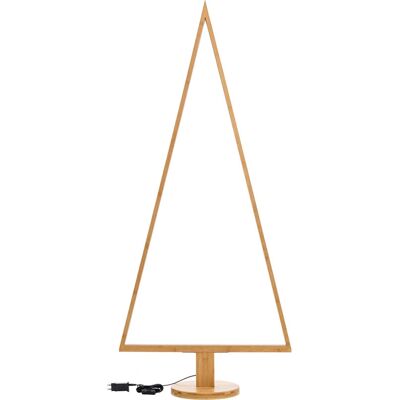 MAGIEDINATALE - Albero triangolare luminoso - Base in legno - Luce decorativa MAGIEDINATALE - Albero triangolare luminoso - Base in legno - Luce decorativa