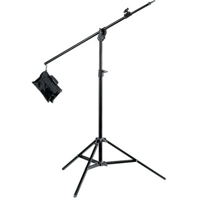 Manfrotto A4041B Trépied - Hauteur ajustable, supporte 10kg, convertible en perche - Publicité Manfrotto A4041B Trépied - Hauteur ajustable, supporte 10kg, convertible en perche - Publicité