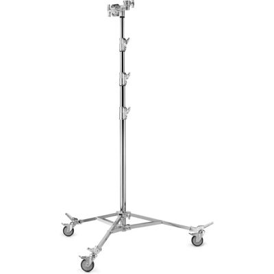 Manfrotto A3043CS Chromet lysestativ - Overhead 43 med hjul Manfrotto A3043CS Chromet lysestativ - Overhead 43 med hjul