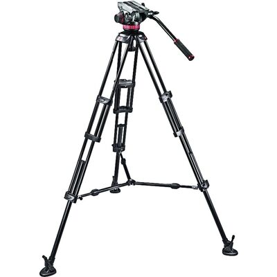 Manfrotto Alu Double Tube Trépied Vidéo - Publicité Manfrotto Alu Double Tube Trépied Vidéo - Publicité