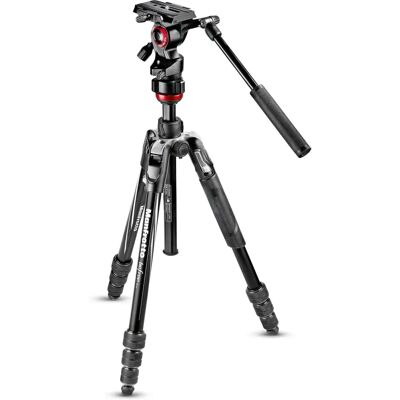 Manfrotto Manfrotto MVKBFRT-LIVE Stativ - Svart, Röd, Silver Manfrotto Manfrotto MVKBFRT-LIVE Stativ - Svart, Röd, Silver