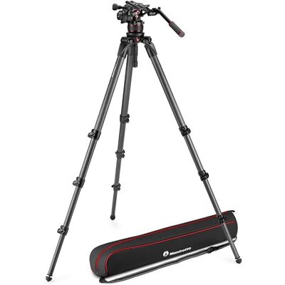 Kit vidéo Manfrotto Nitrotech 612 avec trépied en fibre de carbone - Publicité Kit vidéo Manfrotto Nitrotech 612 avec trépied en fibre de carbone - Publicité