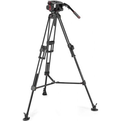 Manfrotto 509 Pro Tripod ja Videokoppi 645 Fast Twin, Musta Manfrotto 509 Pro Tripod ja Videokoppi 645 Fast Twin, Musta