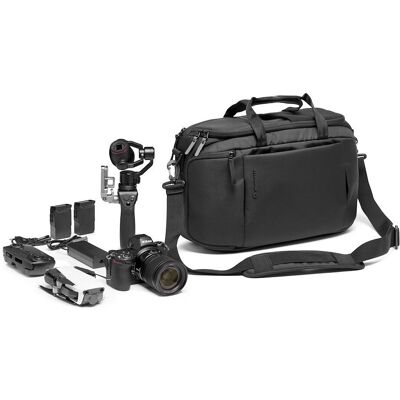 Mochila para câmera Manfrotto MB MA3-BP-H preta 3-em-1 Mochila para câmera Manfrotto MB MA3-BP-H preta 3-em-1