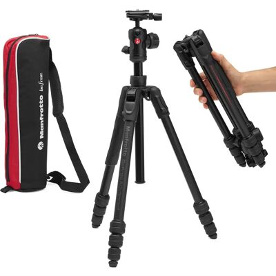 Trépied Manfrotto Befree Advanced - Aluminium, 3 sections, supporte 9kg - Publicité Trépied Manfrotto Befree Advanced - Aluminium, 3 sections, supporte 9kg - Publicité