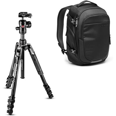 Manfrotto Befree Advanced Aluminium Reisestativ - Leicht, Unterstützt 9kg, Vielseitig, Kompakter Rucksack Manfrotto Befree Advanced Aluminium Reisestativ - Leicht, Unterstützt 9kg, Vielseitig, Kompakter Rucksack