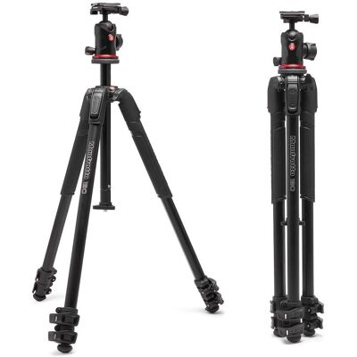 Kit Trépied Aluminium Manfrotto 190X AS - Tête Ball - Stabilité & Performance - Publicité Kit Trépied Aluminium Manfrotto 190X AS - Tête Ball - Stabilité & Performance - Publicité