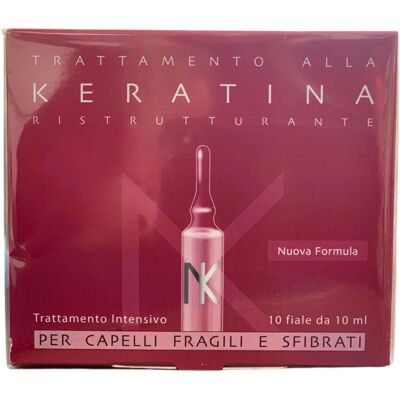 Lozione per Capelli alla Keratina NK - 10 Fiale - Trattamento Ricostruttore Lozione per Capelli alla Keratina NK - 10 Fiale - Trattamento Ricostruttore