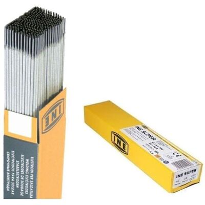 Électrodes INE 1,6x300mm enroulées de rutile - 350 pièces - Publicité Électrodes INE 1,6x300mm enroulées de rutile - 350 pièces - Publicité