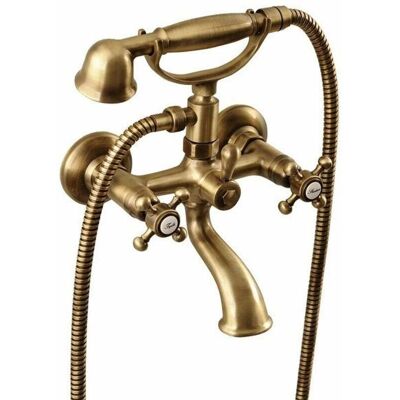 SAPHO Reitano Antea - Robinet de baie montat pe perete, cu duș manual, bronz SAPHO Reitano Antea - Robinet de baie montat pe perete, cu duș manual, bronz