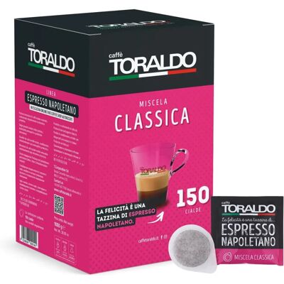 Capsule Toraldo Espresso Classico - 150 Pod compatibili ESE Capsule Toraldo Espresso Classico - 150 Pod compatibili ESE