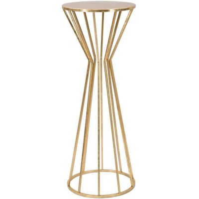 Mauro Ferretti Table d'Appoint Ronde en Or - Décor Moderne Élégant - Publicité Mauro Ferretti Table d'Appoint Ronde en Or - Décor Moderne Élégant - Publicité