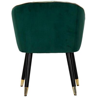 Mauroferretti Paris Fauteuil en Velours - Profil Doré - Publicité Mauroferretti Paris Fauteuil en Velours - Profil Doré - Publicité