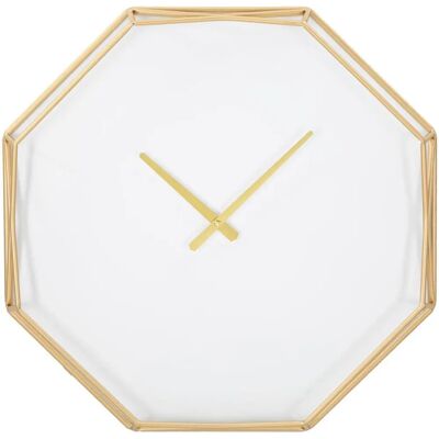 Orologio da Parete Ottagonale Dorato Mauro Ferretti - Decorazione Moderna Orologio da Parete Ottagonale Dorato Mauro Ferretti - Decorazione Moderna