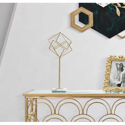 Cub decorativ din fier aurit Mauro Ferretti SRL - 42cm - Decor interior Cub decorativ din fier aurit Mauro Ferretti SRL - 42cm - Decor interior