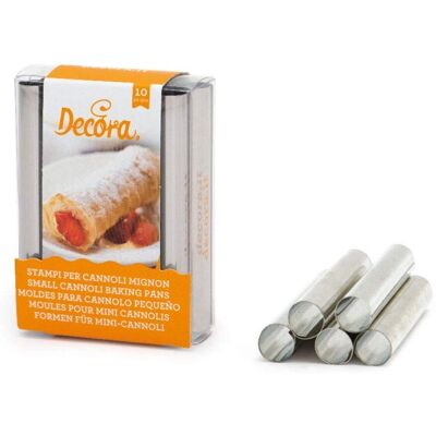 Molde para Mini Cannoli Decora - Acero Inoxidable - Pack de 10 Molde para Mini Cannoli Decora - Acero Inoxidable - Pack de 10