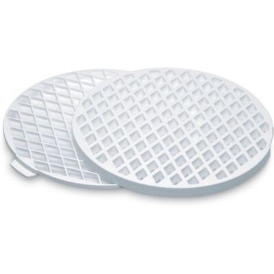 Decora Λευκός κυκλικός κόφτης ζύμης με πλέγμα - 30cm Decora Λευκός κυκλικός κόφτης ζύμης με πλέγμα - 30cm
