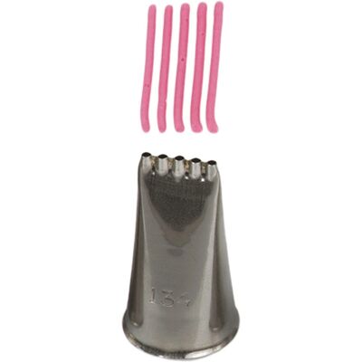 Decora 0263134 - Stainless Steel Multi-Hole Cake Piping Tip Decora 0263134 - Stainless Steel Multi-Hole Cake Piping Tip