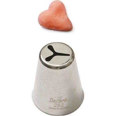 Decora 0263252 - Douille en acier inoxydable - Cœur - Professionnel Decora 0263252 - Douille en acier inoxydable - Cœur - Professionnel