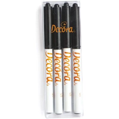 Pennarello Nero Alimentare Punta Fine Decorazione - Marcatura sicura per alimenti Pennarello Nero Alimentare Punta Fine Decorazione - Marcatura sicura per alimenti