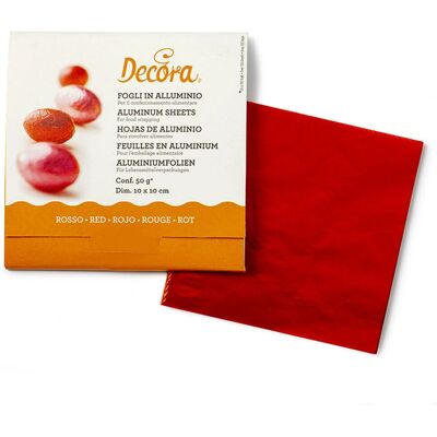 Decora Modelo 0796207 Papel de Alumínio Vermelho - Bolsa de Embalagem Decora Modelo 0796207 Papel de Alumínio Vermelho - Bolsa de Embalagem