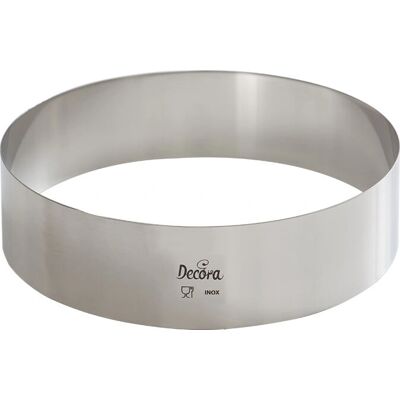 Decora 0063722 Taartvorm - Roestvrij staal - 22cm Decora 0063722 Taartvorm - Roestvrij staal - 22cm
