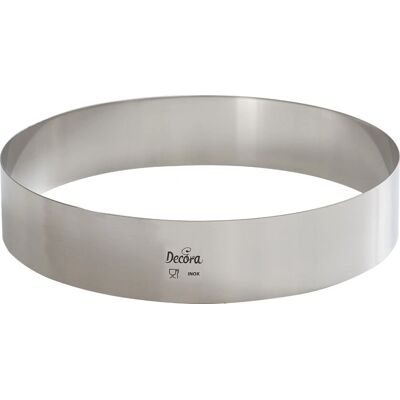 Decora 0063728 Roestvrijstalen Cakevorm - 28cm Decora 0063728 Roestvrijstalen Cakevorm - 28cm