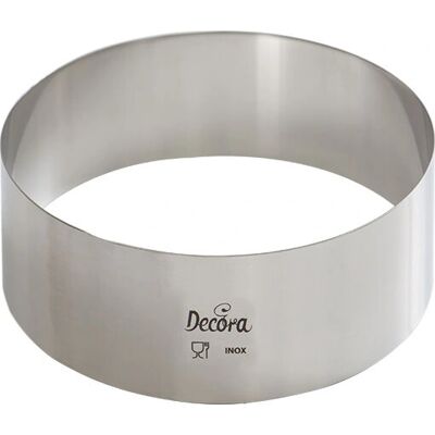 Decora 0063710 RVS Cakevorm - 10x4cm - Cakevorm Decora 0063710 RVS Cakevorm - 10x4cm - Cakevorm